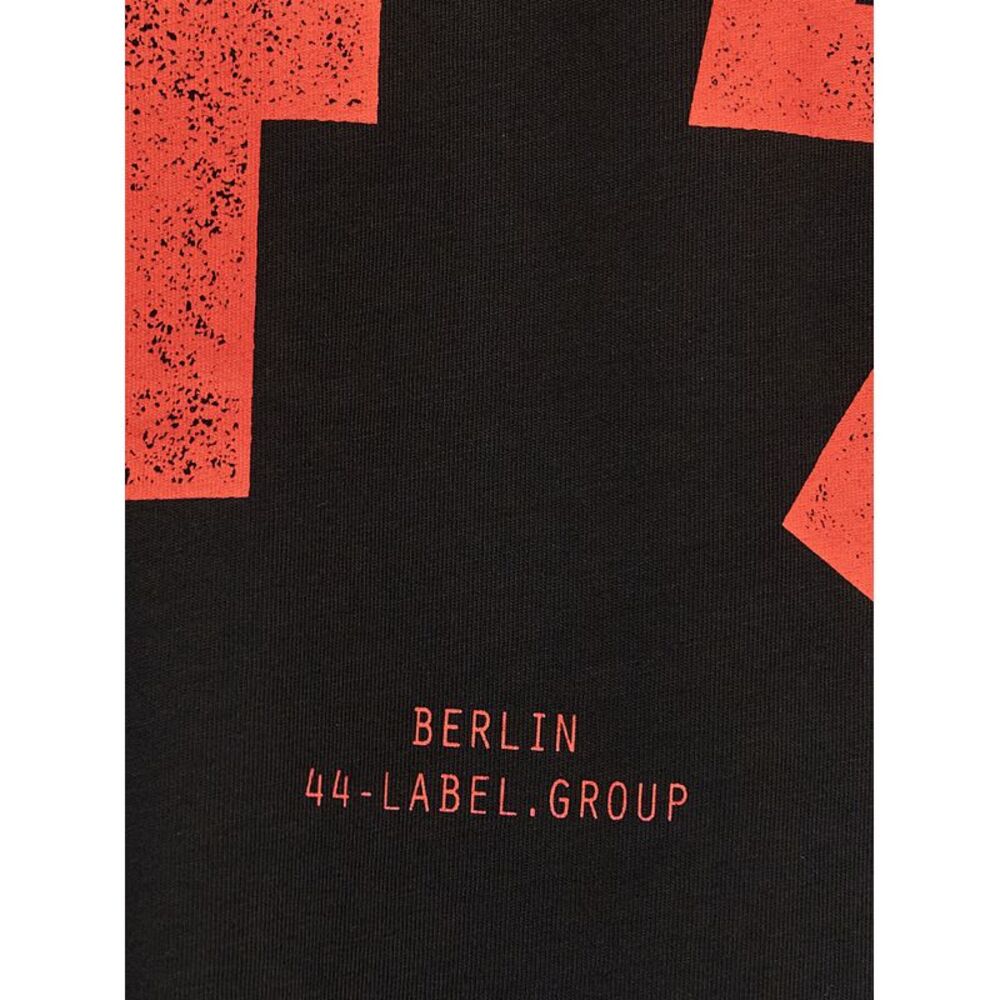 44 Label Group Black Cotton Men's T-Shirt